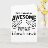 This is what an awesome Brazilian Jiu Jitsu Fighte Kaart (Gele Bloem)