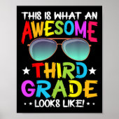 This Is What An Awesome Cute Third Grade Looks Lik Poster (Voorkant)