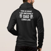 This is what an awesome dad looks like hoodie (Achterkant)