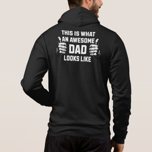 This is what an awesome dad looks like hoodie (Achterkant)