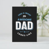 This is What an Awesome Dad Looks Like RSVP Kaartje (Staand voorkant)