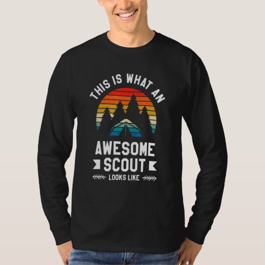 This Is What An Awesome Scout Looks Like Camping C T-shirt (Voorkant)