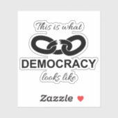 This is What Democracy Looks Like Sticker (Vel)