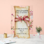 This Is Where Our Story Begins Wedding Acryl Bord (Huwelijk)