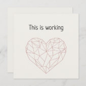 This is working feestdagenkaart (Voorkant / Achterkant)