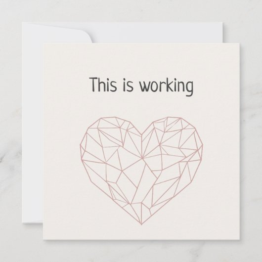 This is working feestdagenkaart (Voorkant)