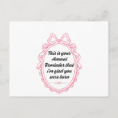 This is your annual reminder that im glad you were feestdagenkaart (Voorkant)