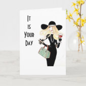 THIS IS YOUR DAY "CELEBRATE YOUR BIRTHDAY" KAART (Gele Bloem)