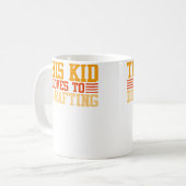 This Kid Loves To Do Rafting Koffiemok (Voorkant links)