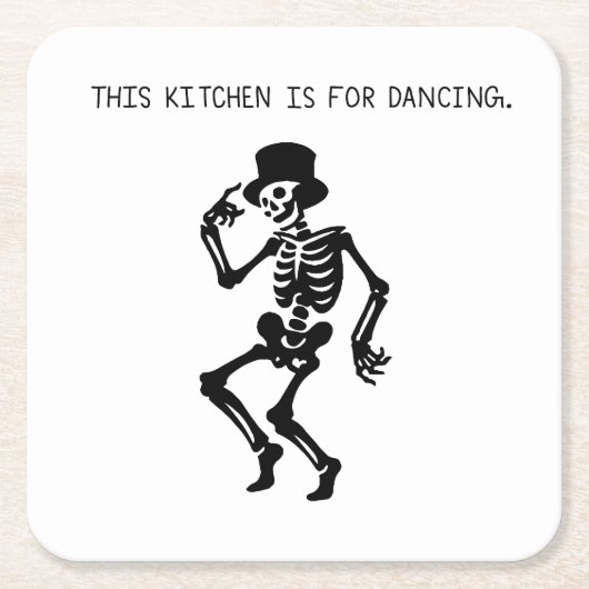 This Kitchen is for Dancing Kartonnen Onderzetters (Voorkant)