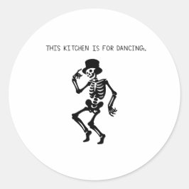 This Kitchen is for Dancing Ronde Sticker