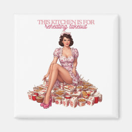 This Kitchen Is for Reheating Takeout Illustration Magneet