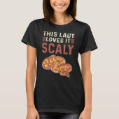 This Lady Loves It Scaly Royal Python Banana Ball  T-shirt (Voorkant)
