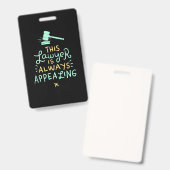 This Lawyer Is Always Appealing Badge (Voor- en achterkant)