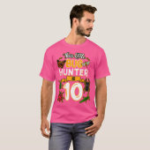 This Little Bug Hunter Is 10 Birthday Insect Bday  T-shirt (Voorkant volledig)