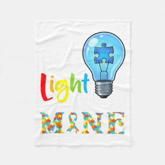 This Little Light Of Mine Autism Awareness Support Fleece Deken
