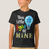 This Little Light Of Mine Autism Awareness Support T-shirt (Voorkant)