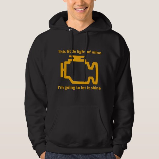 This Little Light of Mine - Controlelampje Hoodie (Voorkant)