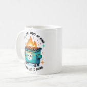 This Little Light Of Mine - Vuilcontainerbrand Koffiemok (Voorkant links)