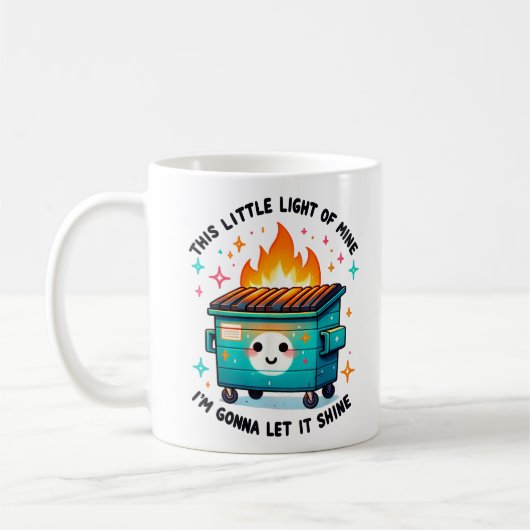 This Little Light Of Mine - Vuilcontainerbrand Koffiemok (Links)