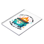 This Little Light Of Mine - Vuilnisbak Brand Notitieboek (Linkerzijde)
