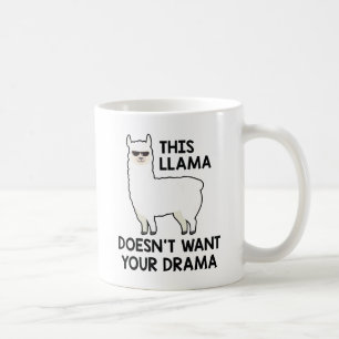 This Llama Doesn't Want Your Drama Koffiemok