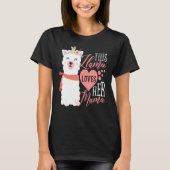 This Llama Loves Her Mama T-shirt (Voorkant)