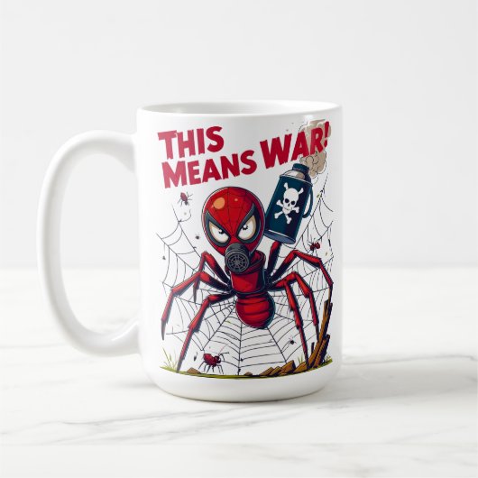 This Means War! – De wraak van de spin Koffiemok (Links)