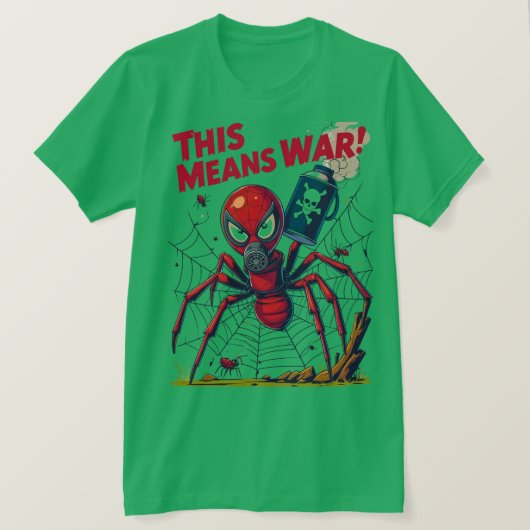 This Means War! – De Wraak van de Spin T-shirt (Design voorkant)