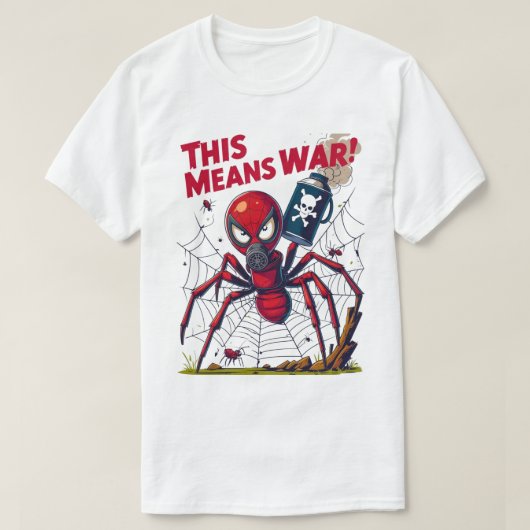This Means War! – De Wraak van de Spin T-shirt (Design voorkant)
