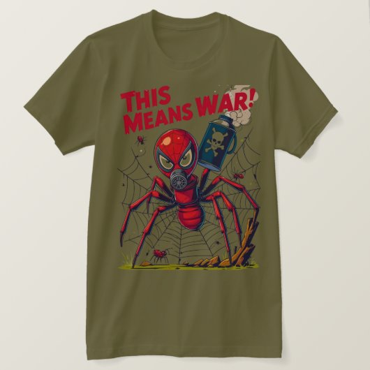 This Means War! – De Wraak van de Spin T-shirt (Design voorkant)