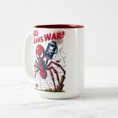 This Means War! – De wraak van de spin Tweekleurige Koffiemok (Voorkant links)