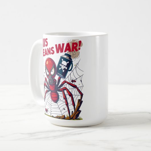 This Means War! – Spider’s Revenge Koffiemok (Voorkant links)