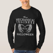 This Mechanical Engineer Loves Halloween Machine T-shirt (Voorkant)
