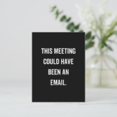 This meeting could have been an email briefkaart (Staand voorkant)