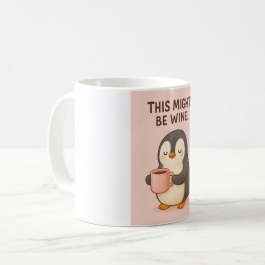 This might be wine - funny quote mug koffiemok (Voorkant links)