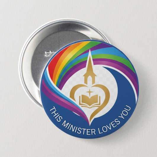 This Minister Loves You Button (Voorkant /achterkant)