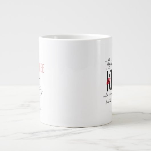 This Mug is a Kiss Grote Koffiekop (Voorkant)