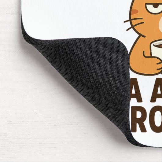 This Mug Runs on Tea and Eye Rolls – Funny British Muismat (Hoek)