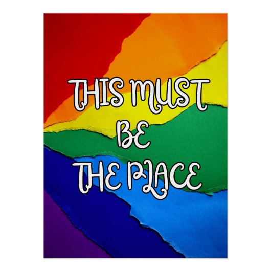 This Must be the Place Rainbow Perfect Poster (Voorkant)