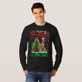 This My Christmas Pajama   Great Dane Scarf Santa  T-shirt (Voorkant volledig)