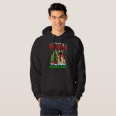 This My Christmas Pajama  Pug Scarf Santa Xmas Hoodie (Voorkant volledig)