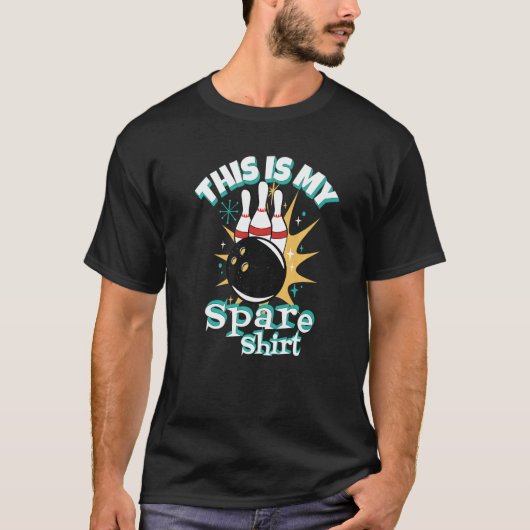 This My Spare Bowler and Bowling Alley Gutter T-shirt (Voorkant)