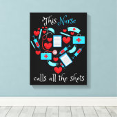 This Nurse Calls All Canvas Afdruk (Insitu (Houten vloer))