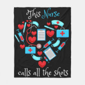 This Nurse Calls All Fleece Deken (Voorkant)