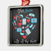 This Nurse Calls All Metalen Ornament (Links)