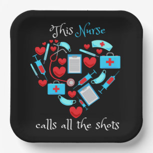 This Nurse Calls All Papieren Bordje