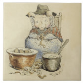 This Pig Had None van Beatrix Potter Tegeltje (Voorkant)