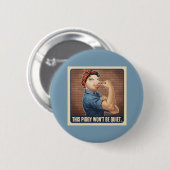 This Piggy Won't Be Quiet Button (Voorkant /achterkant)