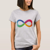 This rainbow infinity design can symbolize so many t-shirt (Voorkant)